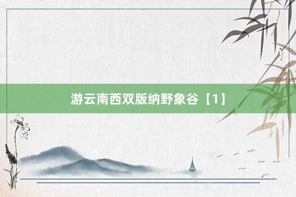 游云南西双版纳野象谷【1】