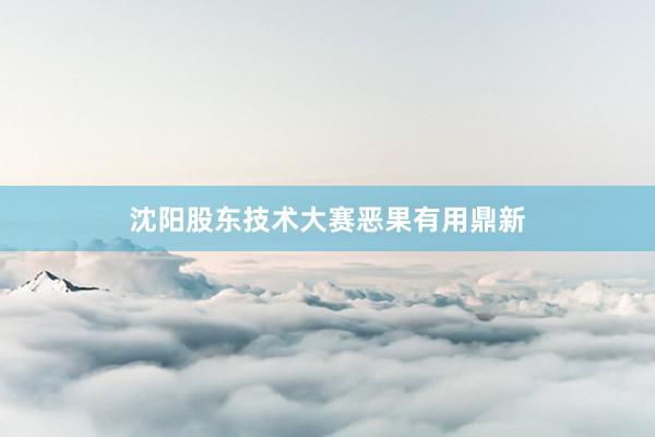 沈阳股东技术大赛恶果有用鼎新